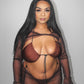 Twist Sleeve Mesh Set - Chocolate (Made to order)