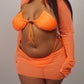 Twist Sleeve Mesh Set - Tangerine (Made to order)