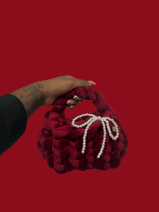 The Bubble Bag - Red Velvet (Handmade)